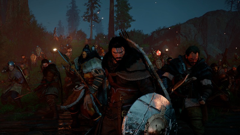 Crimson Desert medieval fantasy battlefield with armies